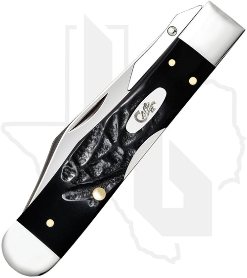 W.R. Case Cheetah Cub 18243 - Black Synthetic, Rough Jig (611 1/2L SS)