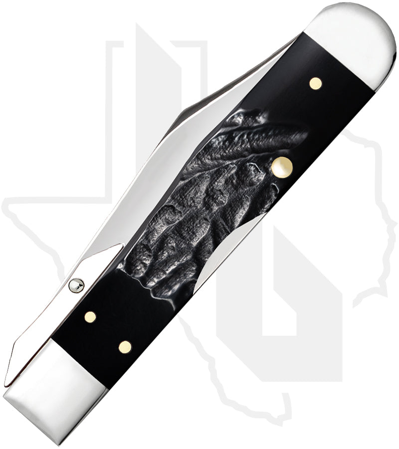 W.R. Case Cheetah Cub 18243 - Black Synthetic, Rough Jig (611 1/2L SS)