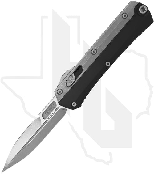 Microtech Glykon 184-10AP - Bayonet, Apocalyptic Overlay, Black Aluminum
