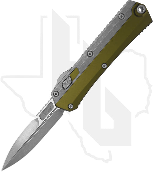 Microtech Glykon 184-10APOD - Bayonet, Apocalyptic Overlay, OD Green Aluminum