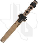 Benchmade Black Class SOCP Fixed Blade 185SBK-1 - Desert Tan G-10, Cobalt Black Cerakote