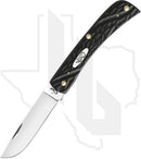 W.R. Case Sod Buster Jr 18229 - Black Synthetic, Rough Jig (6137 SS)