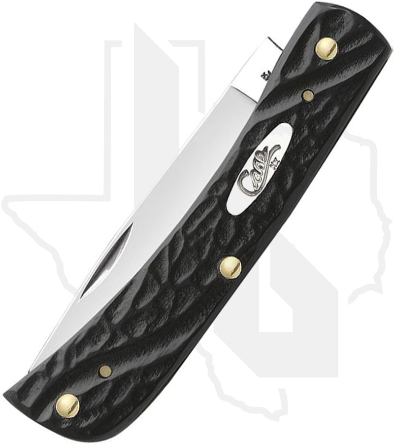 W.R. Case Sod Buster Jr 18229 - Black Synthetic, Rough Jig (6137 SS)