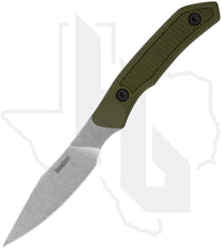 Kershaw Deschutes Caper 1882 - OD Green Polypropylene w/ Rubber Overlay, Stonewashed