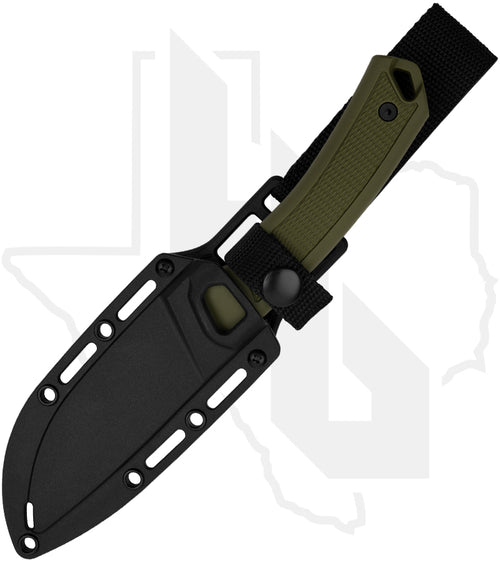 Kershaw Deschutes Skinner 1883 - OD Green Polypropylene w/ Rubber Overlay, Stonewashed