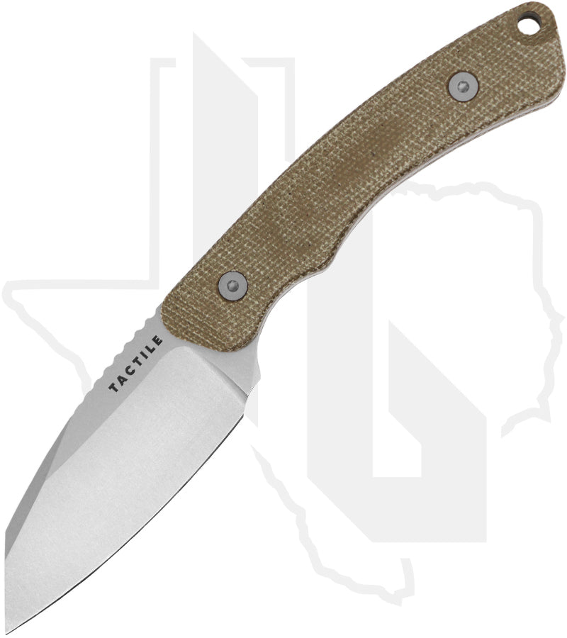 Tactile Knife Co. Redhawk 20-RK-MC01-RMGR - Green Micarta, Tumbled