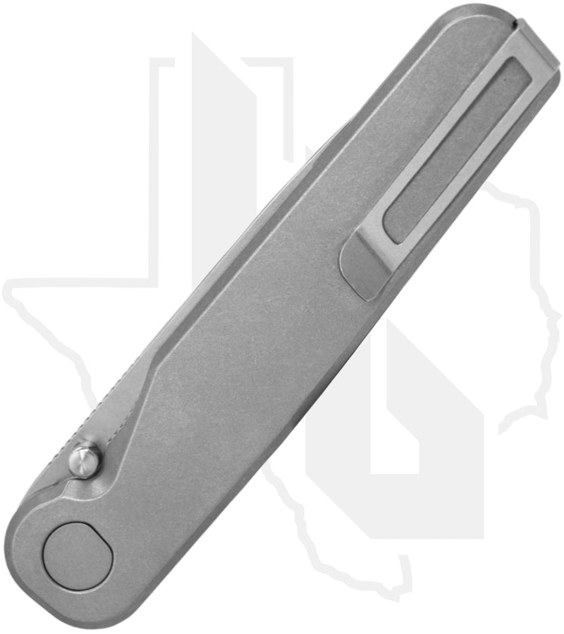 Tactile Knife Co. Rockwall Thumbstud 20-RT-MCTN-TTFL - Tanto, Titanium