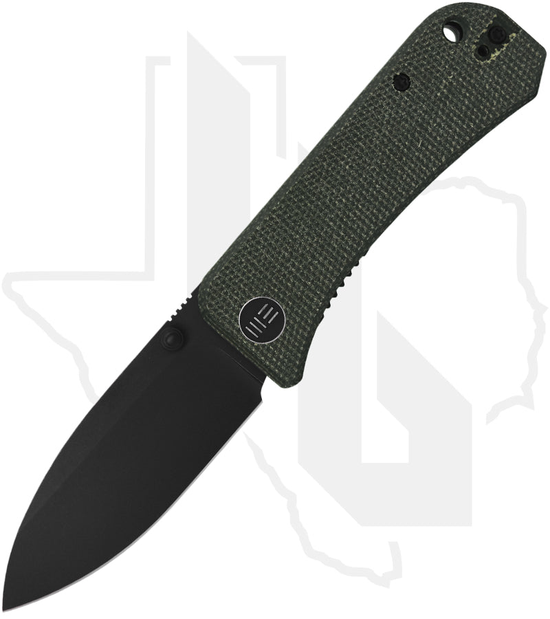 WE Banter 2004J - Green Micarta, Black Stonewashed