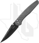 Pro-Tech Custom Peace Neighbor Avalon 2026-AVALON-CUSTOM-005 - Knurled Stainless Steel, Boomerang Damascus, Black Lip Pearl Button