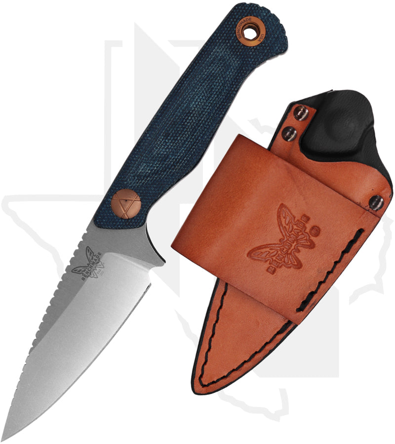 Benchmade Blue Class Dacian 203-04 - Blue Denim Micarta, Stonewash