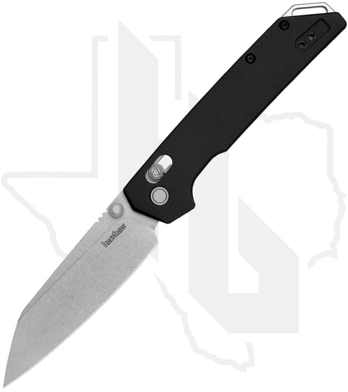Kershaw Iridium 2038R - Black Aluminum, Stonewashed