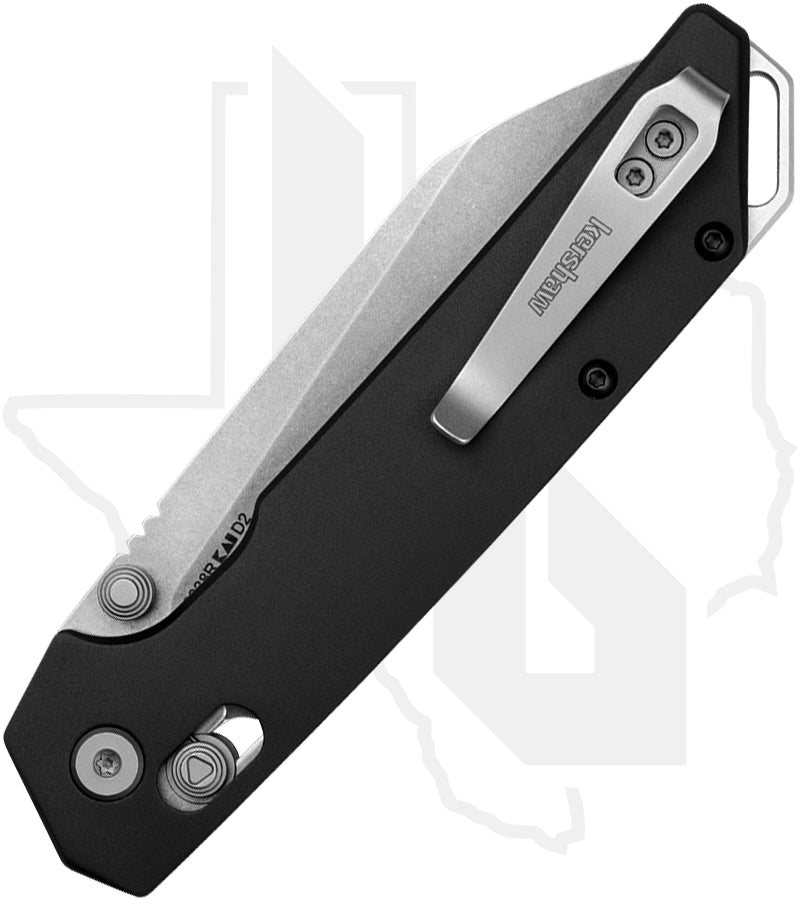Kershaw Iridium 2038R - Black Aluminum, Stonewashed