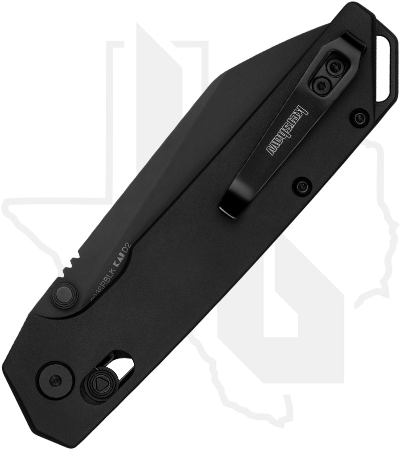 Kershaw Iridium 2038RBLK - Black, Reverse Tanto
