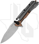 Kershaw Frontrunner 2039 - Stainless Steel, Black G-10, Stonewashed