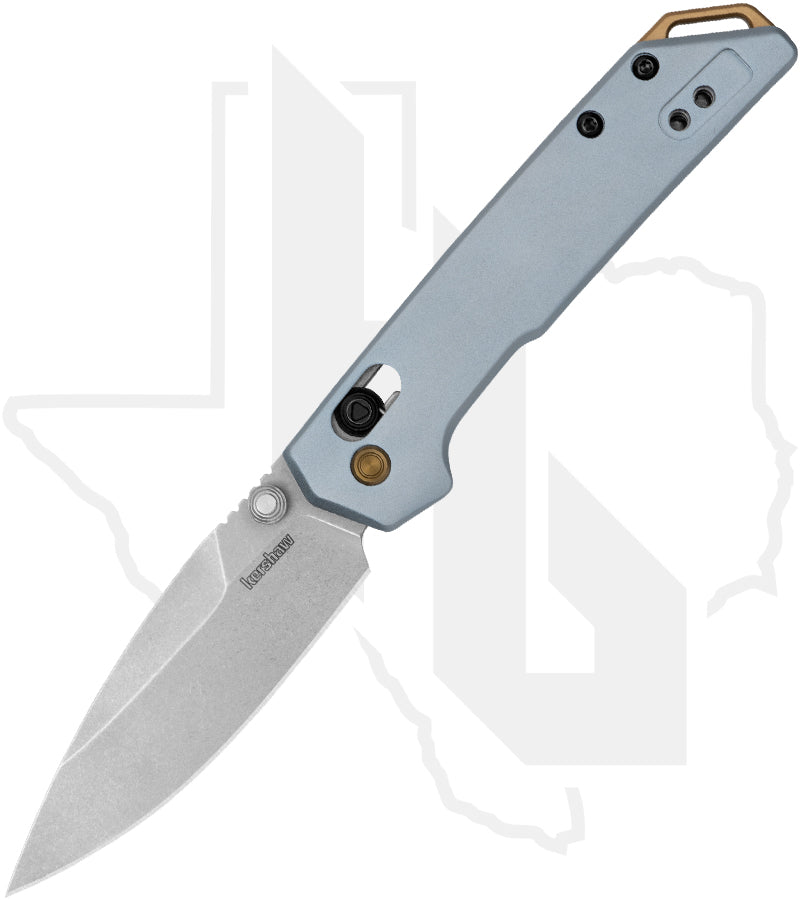 Kershaw Mini Iridium 2051 – Ice Blue Aluminum, Stonewashed