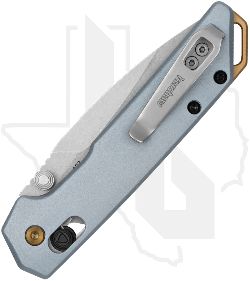 Kershaw Mini Iridium 2051 – Ice Blue Aluminum, Stonewashed