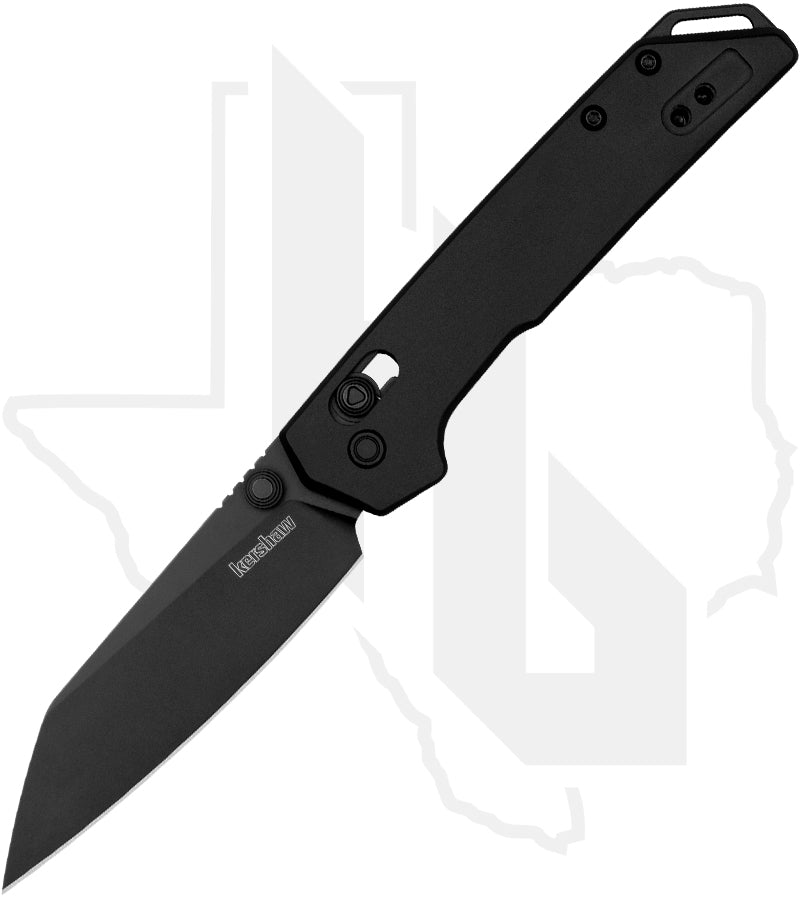 Kershaw Mini Iridium 2051RBLK - Black, Reverse Tanto