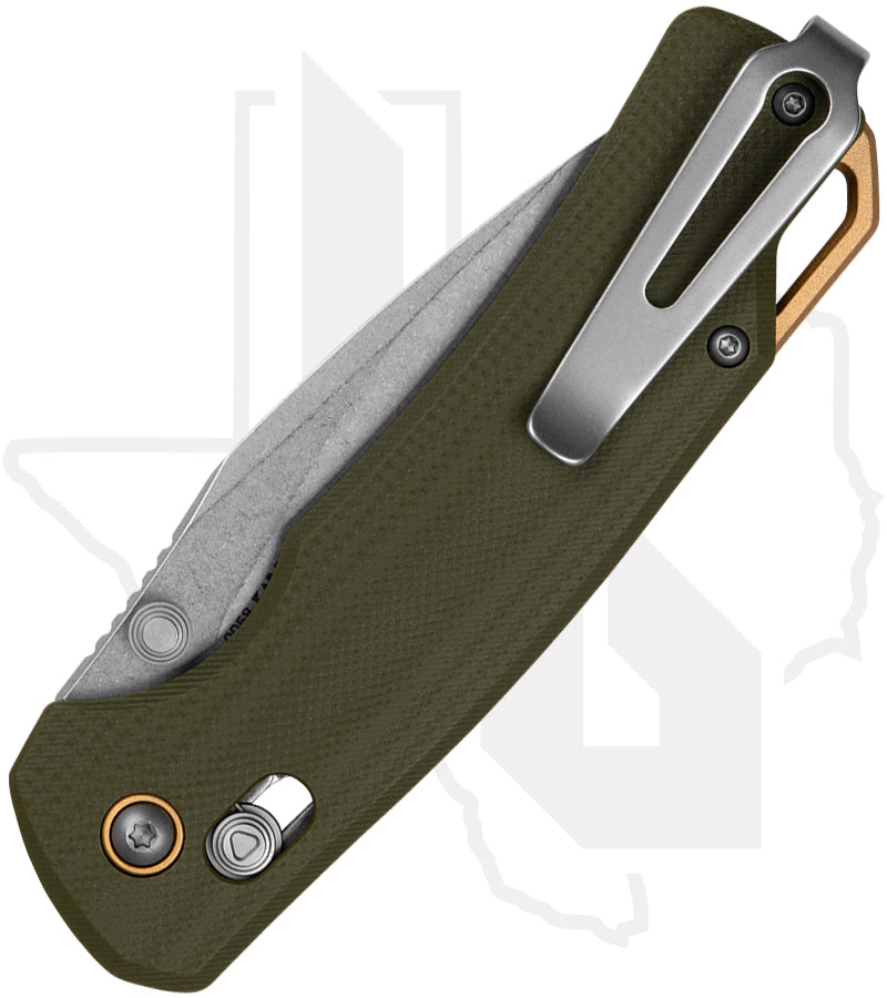 Kershaw Proximal 2058 - Green G-10, Bronze Pivot Collar