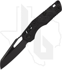 Microtech MSI 210-1DLCTFLCFS - Single Edge, DLC, Fluted Carbon Fiber