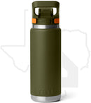 YETI 26oz Chug Bottle 21071508519 - Olive/King Crab Orange