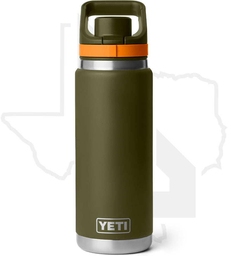 YETI 26oz Chug Bottle 21071508519 - Olive/King Crab Orange