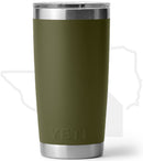 YETI 20oz Tumbler 21071508524 - Olive/King Crab Orange