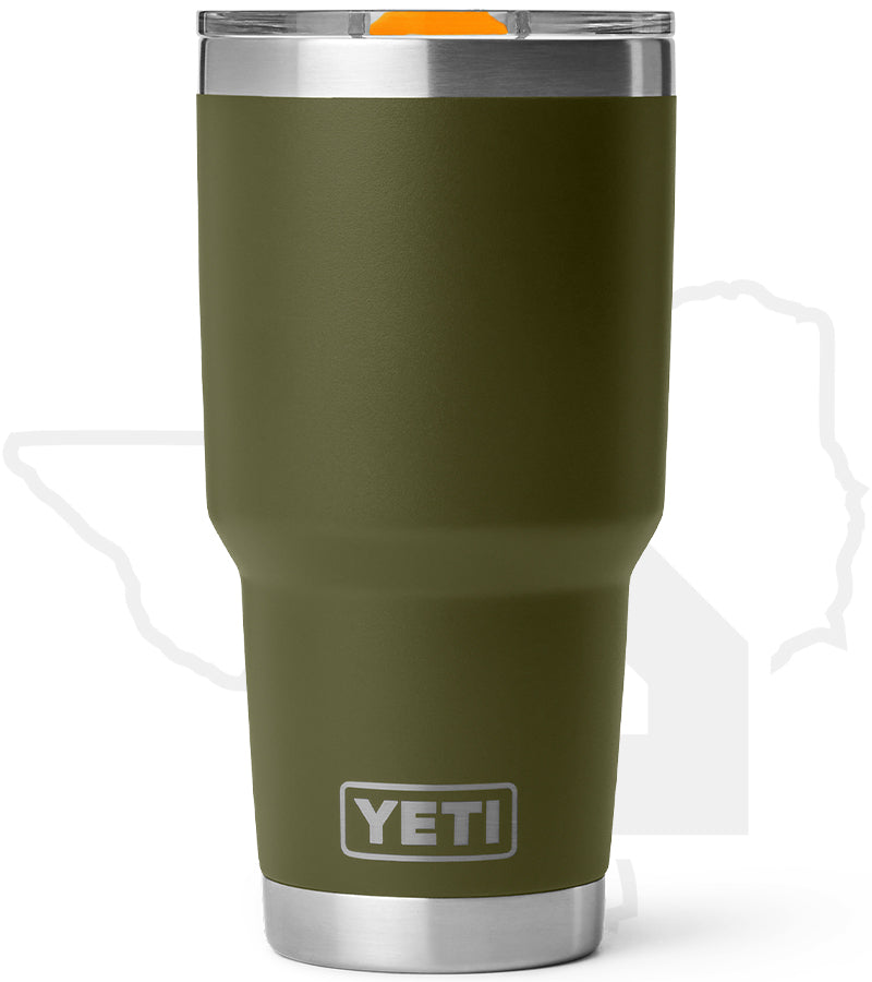 YETI 30oz Tumbler 21071508525 - Olive/King Crab Orange