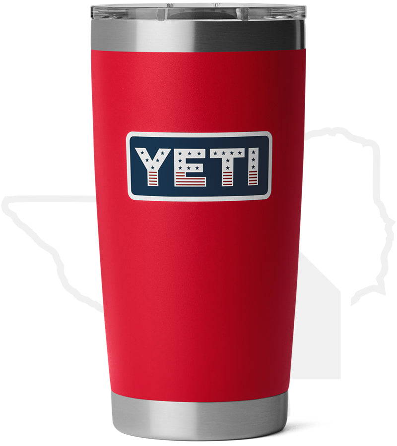 YETI 20oz Tumbler 21071508694 - Red/Badge