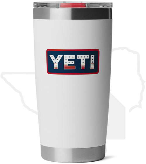 YETI 20oz Tumbler 21071508695 - White/Badge