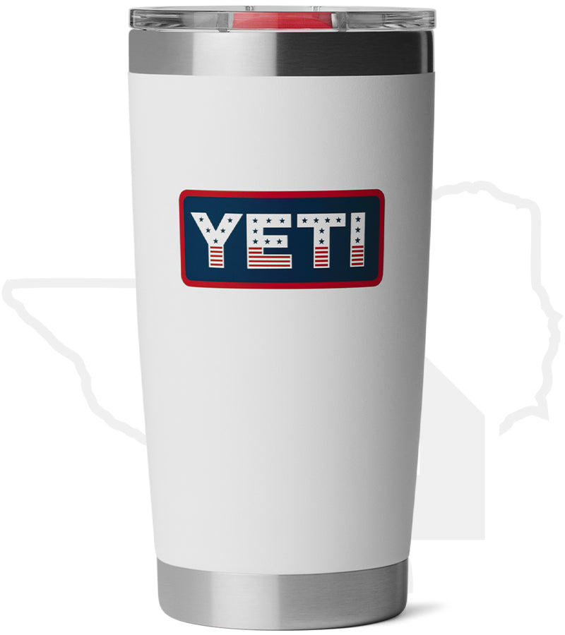 YETI 20oz Tumbler 21071508695 - White/Badge