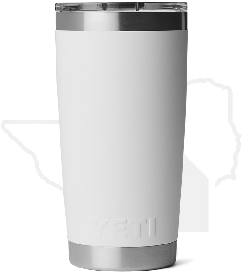 YETI 20oz Tumbler 21071508695 - White/Badge