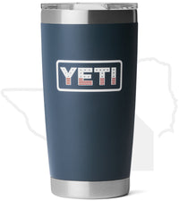 YETI 20oz Tumbler 21071508696 - Navy/Badge