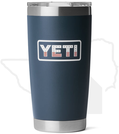 YETI 20oz Tumbler 21071508696 - Navy/Badge