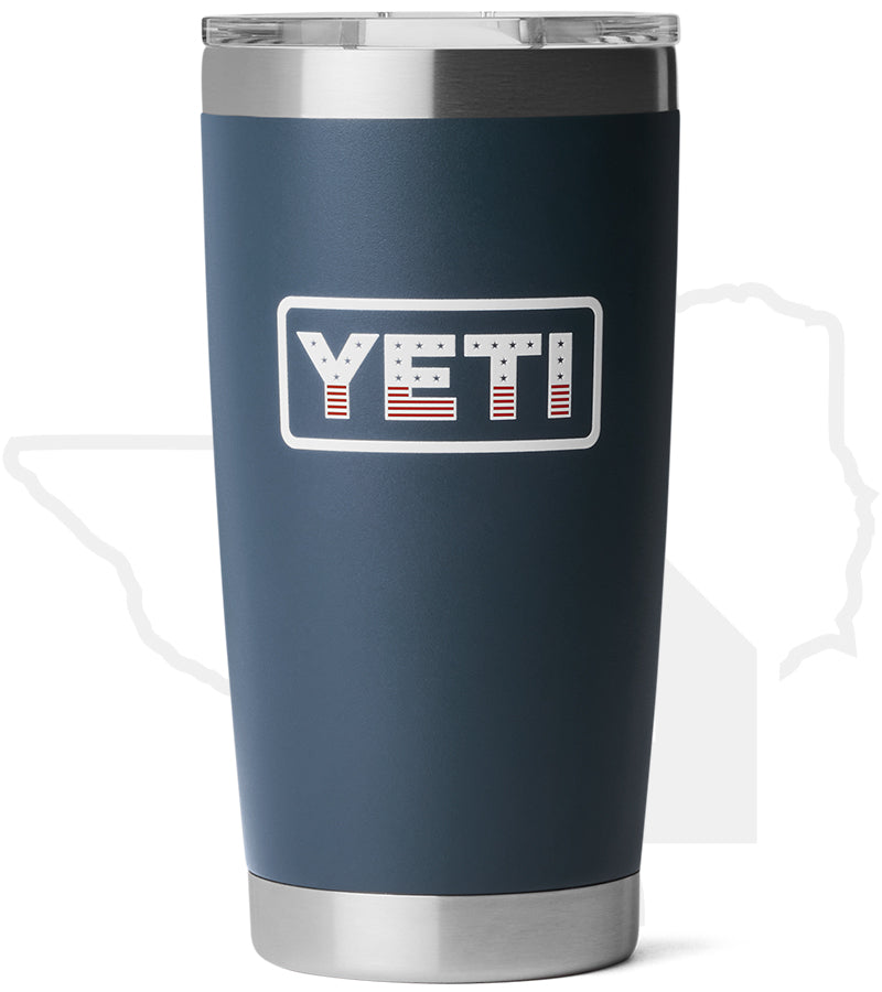 YETI 20oz Tumbler 21071508696 - Navy/Badge