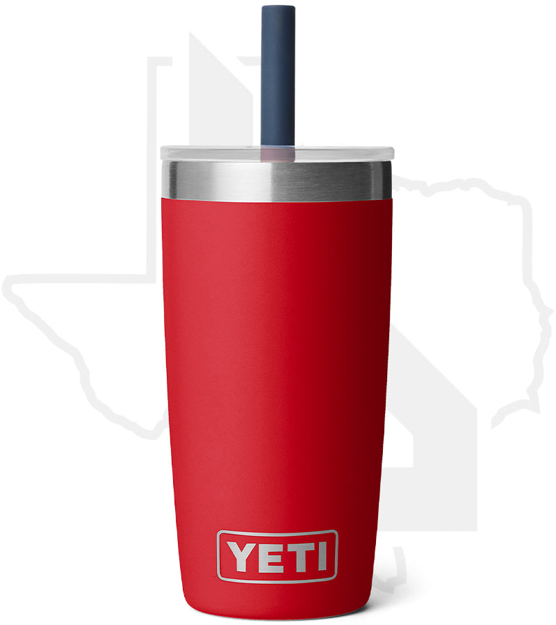 YETI 10oz Jr Tumbler w/ Silicone Straw Lid 21071508698 - Rescue Red/Navy