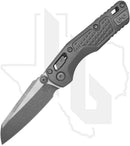 Microtech MSI Mini 210M-10APFRNC - Single Edge, Apocalyptic, Frag Pattern Natural Clear Aluminum