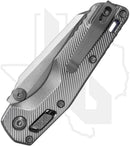 Microtech Marfione Select MSI Mini 210M-10FLMS3 - Single Edge, Stonewashed, Fluted Stonewashed Titanium