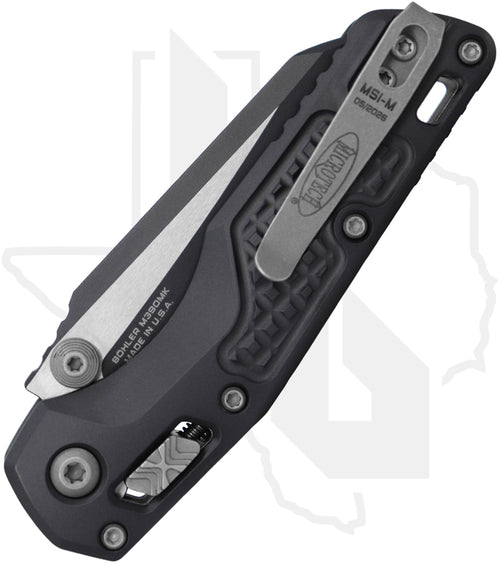 Microtech MSI Mini 210M-1FRCSG-Z13 - Single Edge, Sniper Gray, Frag Pattern Sniper Gray Aluminum