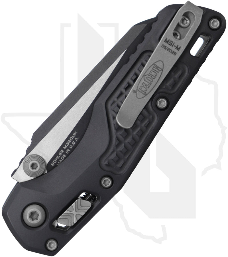Microtech MSI Mini 210M-1FRCSG-Z13 - Single Edge, Sniper Gray, Frag Pattern Sniper Gray Aluminum