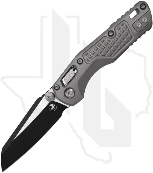 Microtech MSI Mini 210M-1FRNC - Single Edge, Black, Natural Clear Aluminum