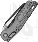 Microtech MSI Mini 210M-1FRNC - Single Edge, Black, Natural Clear Aluminum