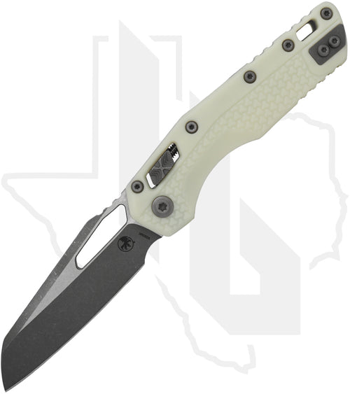 Microtech MSI 210T-10APPMWH - Single Edge, Apocalyptic, Tri-Grip White Polymer