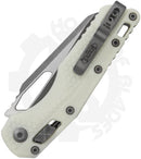 Microtech MSI 210T-10APPMWH - Single Edge, Tri-Grip, White, Polymer