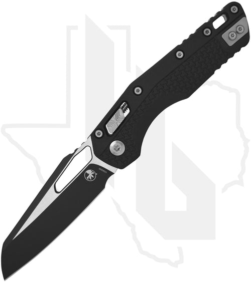 Microtech MSI 210T-1PMBK - Single Edge, Black, Tri-Grip Black Polymer