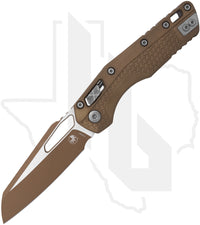 Microtech MSI 210T-1PMCDE - Single Edge, Dark Earth, Tri-Grip Dark Earth Polymer