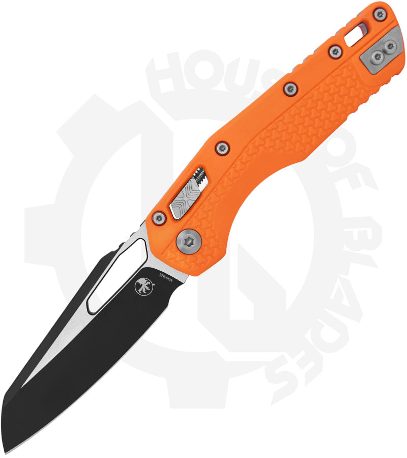 Microtech MSI 210T-1PMOR - Single Edge, Tri-Grip, Orange, Polymer