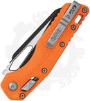 Microtech MSI 210T-1PMOR - Single Edge, Tri-Grip, Orange, Polymer