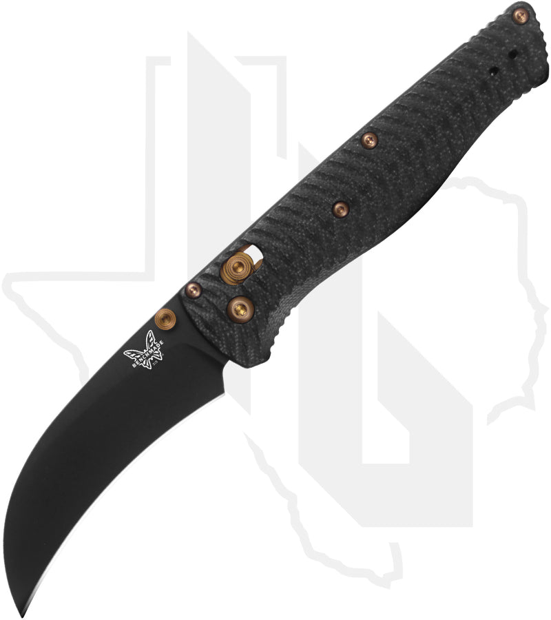 Benchmade Limited Edition Kitsari 213BK-2601 - Black G-10, Black Cerakote