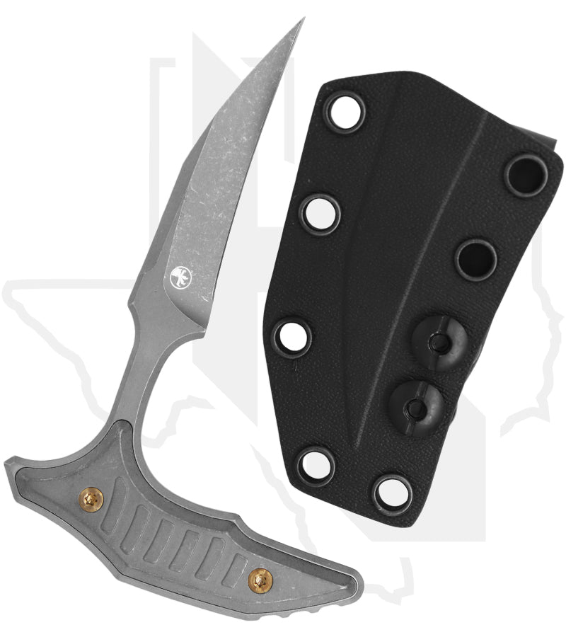 Microtech Marfione Select Bee 218-10APMS1 - Single Edge, Apocalyptic, Apocalyptic Titanium