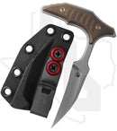 Microtech Marfione Select Bee 218-10APMS2 - Single Edge, Apocalyptic, Antique Bronze Titanium